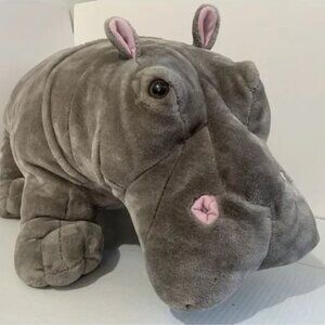 Melissa & Doug Giant Hippopotamus 27" Lifelike Stuffed Hippo (2 +feet long) EUC